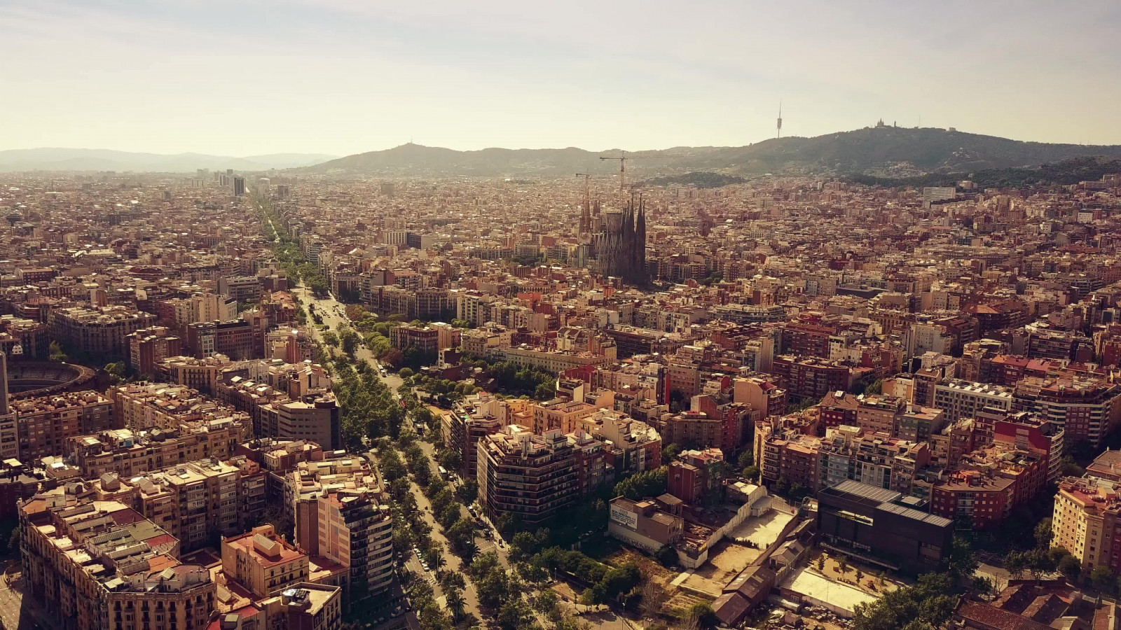Vista aèria de la ciutat de Barcelona Vista aèria de la ciutat de Barcelona
